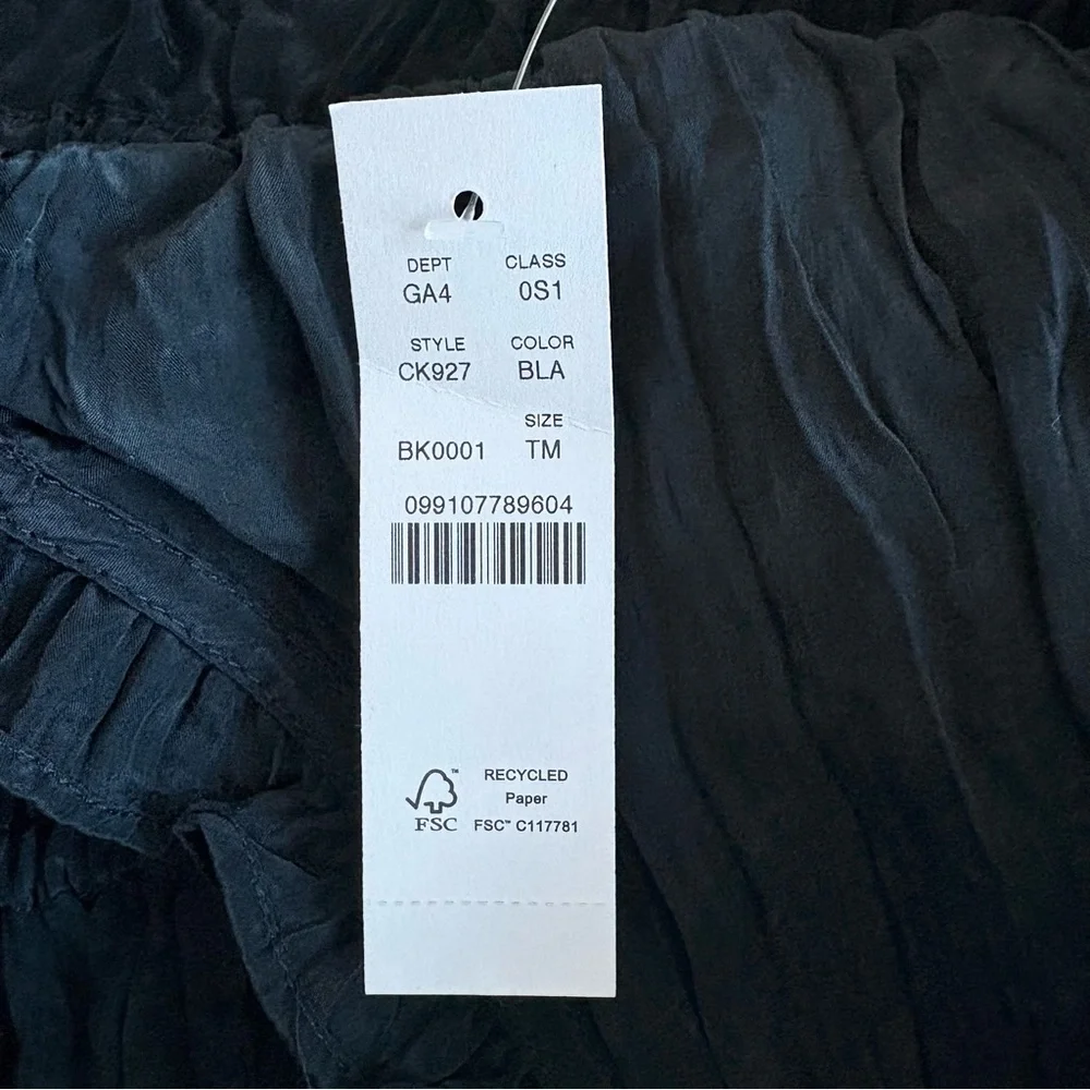 J. Crew Black Palermo Viscose Blend Crinkle Dress - Picture 10 of 13